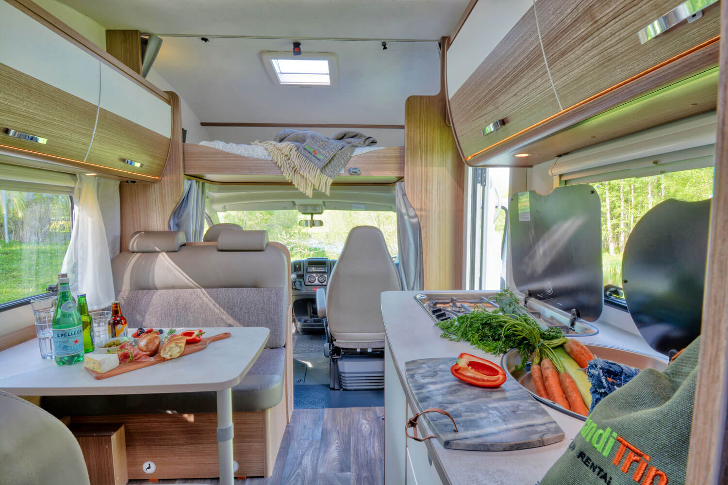 SkandiTrip family luxury motorhome alcove doublebed