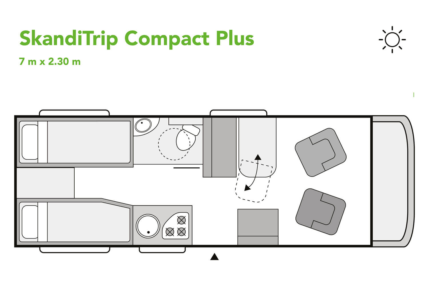 SkandiTrip camping car nighttime blueprint