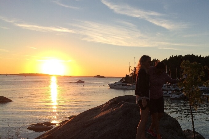 camping vacation in Stockholm archipelago